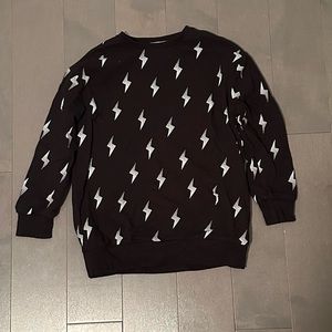 Miles the label lightening bolt sweatshirt size 8